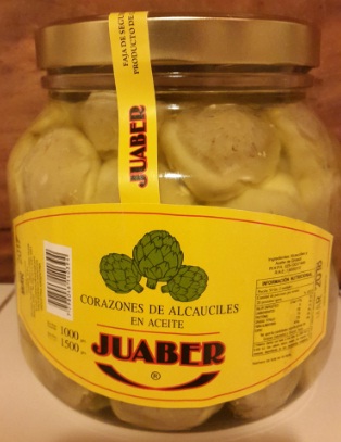 Frasco de corazones de alcahucil x 200 grs Juaber