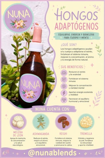 Hongos adaptógenos NUNA
